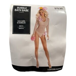 NWT Bubble Bath Babe Women's Costume Sexy Halloween Party Adult Size XL 14-16